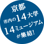 京都市内の14大学15ミュージアムが集結！